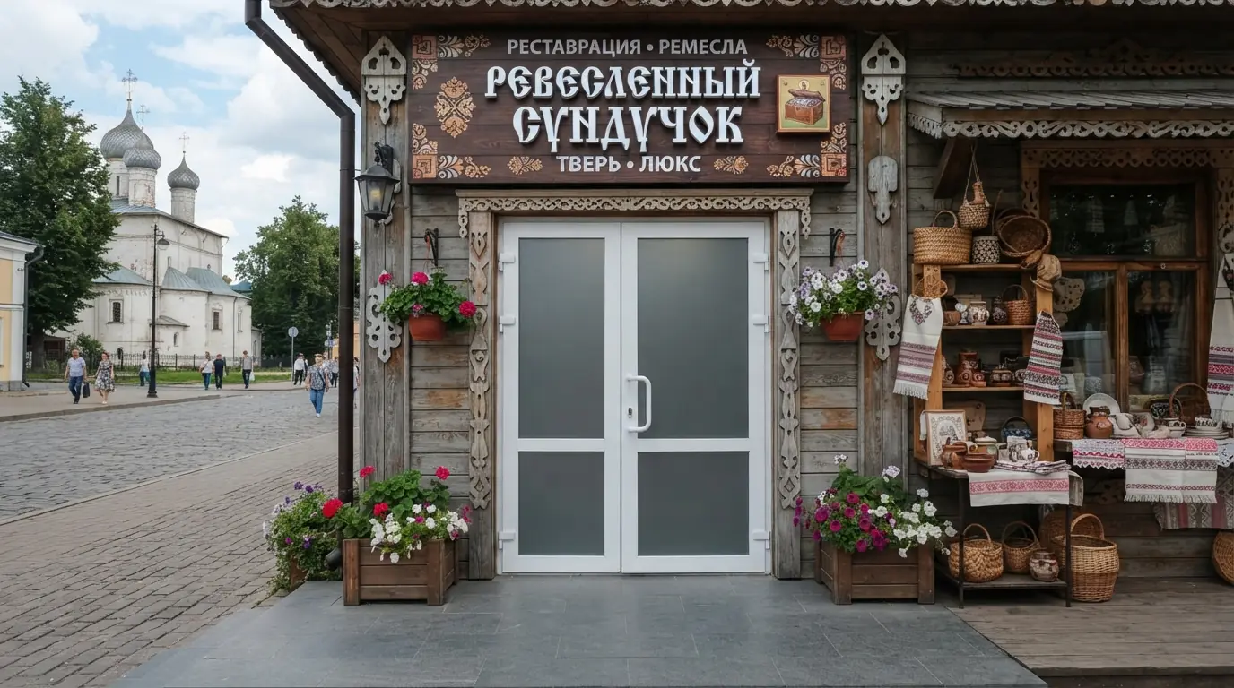 Раздвижные двери для входной группы магазина — фото 12